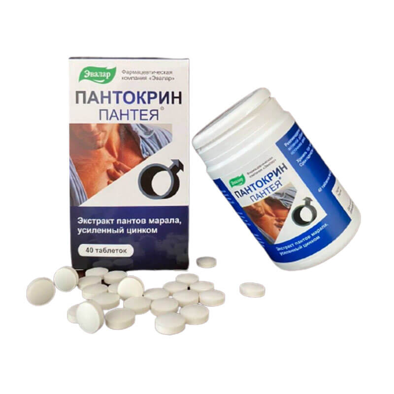Nhung hươu Nga Panteya® Evalar (40 viên) | Nâng cao sức khỏe sinh lý, bồi bổ cơ thể phái mạnh